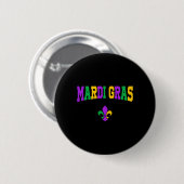 Gras Carnaval kostuum voor mannen en vrouwen Ronde Button 5,7 Cm (Voorkant /achterkant)