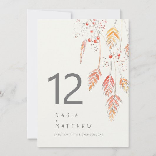 Gras en bessen vallen onder het nummer van de trou (Achterkant)