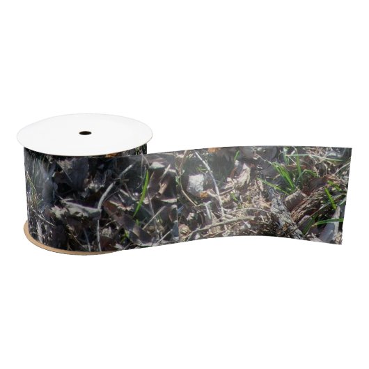 gras- en bladpakpapier satijnen lint (Spoel)