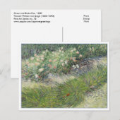 Gras en Butterflies van Gogh Briefkaart (Voorkant / Achterkant)