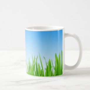 Gras en hemel koffiemok