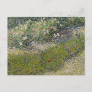 Gras en vlinders door Vincent van Gogh Briefkaart