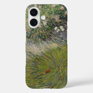 Gras en Vlinders door Vincent van Gogh iPhone 16 Hoesje