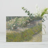 Gras en vlinders door Vincent van Gogh Kaart (Staand voorkant)