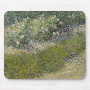 Gras en Vlinders door Vincent van Gogh Muismat