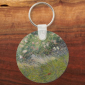 Gras en Vlinders door Vincent van Gogh Sleutelhanger (Voorkant)