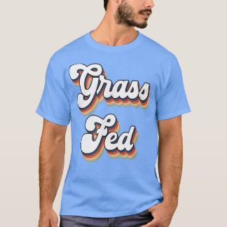 Gras Federaal Vegan Herbivoor Vegetarische Retro S T-shirt