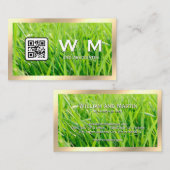 Gras | Goudgrens | QR-code Visitekaartje (Voorkant / Achterkant)