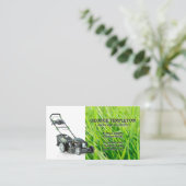 Gras | grasmaaier | landschapsarchitecten visitekaartje (Staand voorkant)