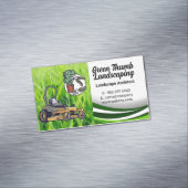 Gras | grasmaaier | Landschapsarchitectuur Magnetisch Visitekaartje (Voorbeeld)