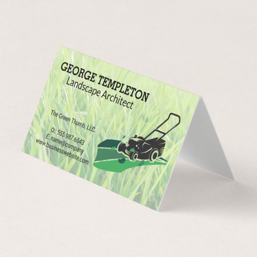 Gras | Grasmaaier | Landschapsindustrie Visitekaartje (Voorkant)