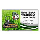 Gras | Grasmaaier | Tuingereedschap Magnetisch Visitekaartje (Voorkant)