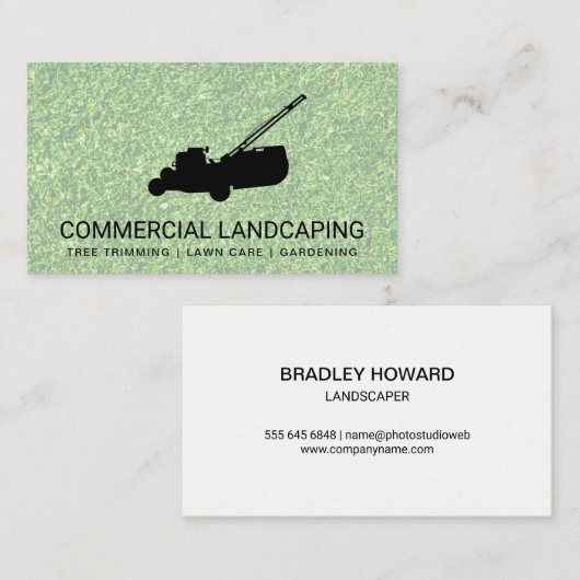 Gras | grasmaaier visitekaartje (Voorkant / Achterkant)