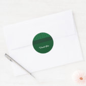 Gras Groen Dank Je Ronde Sticker (Envelop)