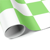 Gras groen geruit  cadeaupapier (Rol Hoek)