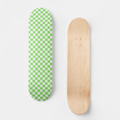 Gras groen geruit  persoonlijk skateboard (Voorkant)