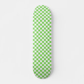 Gras groen geruit  persoonlijk skateboard (Voorkant)