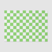 Gras groen geruit tissuepapier (Voorkant)