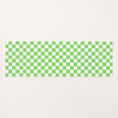 Gras groen geruit yogamat (Voorkant (horizontaal))