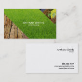 Gras, hout, tuin visitekaartje (Voorkant / Achterkant)