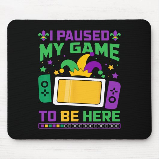 Gras Ik pauzeerde mijn spel om hier te zijn Video Muismat (Voorkant)