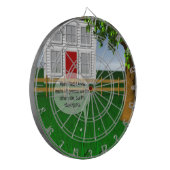 Gras is groener aan de andere kant Grappig Dartbord (Voorkant Links)
