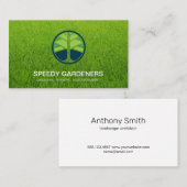 Gras | Landscaper-boompictogram Visitekaartje (Voorkant / Achterkant)