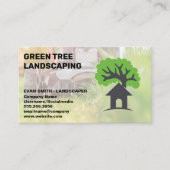 Gras maaien | Boom Home Logo Visitekaartje (Voorkant)