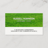 Gras maaien | Landschapsarchitectuur pictogrammen Visitekaartje (Achterkant)