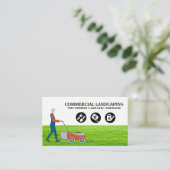 Gras maaien | Landschapsiconen Visitekaartje (Staand voorkant)