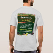 Gras met groene T-shirt voor de landschapsverzorgi (Achterkant)