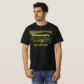 Gras met groene T-shirt voor de landschapsverzorgi (Voorkant volledig)