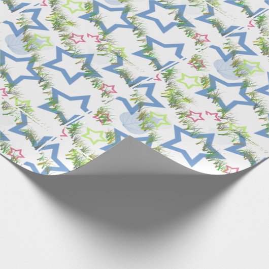 Gras met het Document van de Steen van het Ontwerp Cadeaupapier (Hoek)