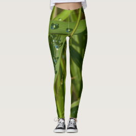 Gras met rosé leggings