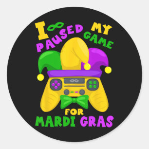 Gras Outfit voor mannen Kinder & amp; Gamer Video Ronde Sticker