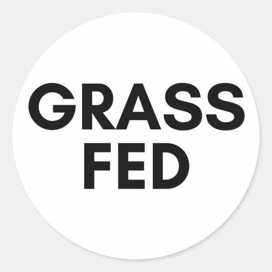 gras ronde sticker (Voorkant)