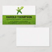 Gras | tuingereedschap | Groene duim Logo Visitekaartje (Voorkant / Achterkant)