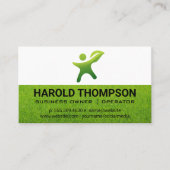 Gras | tuingereedschap | Groene duim Logo Visitekaartje (Voorkant)