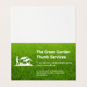 Gras | Tuinman Maait Gazon Visitekaartje (Buitenkant ongevouwen)
