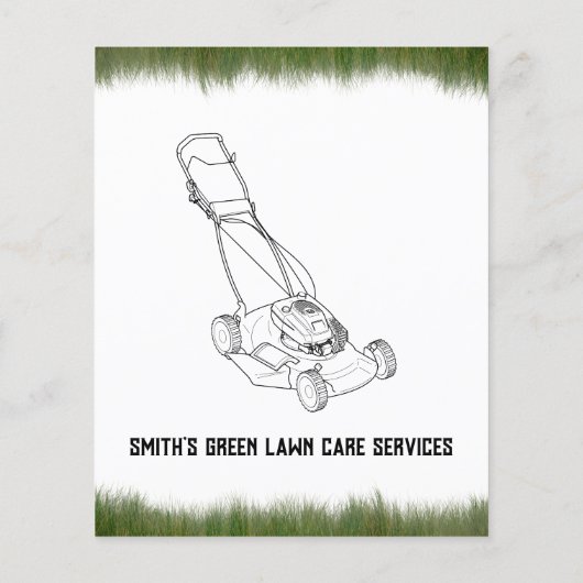 gras Uitsnijden van gras Flyer (Achterkant)