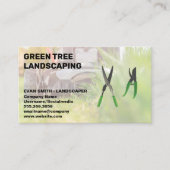 gras van grasmaaiers | Gardener Shears Visitekaartje (Voorkant)