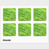 Gras Vierkante Sticker (Vel)