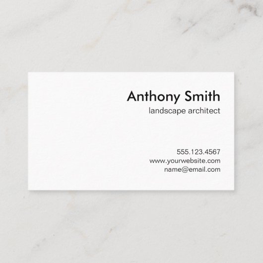 Gras Visitekaartje (Achterkant)