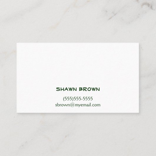 Gras Visitekaartje (Achterkant)