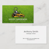 Gras | Visitekaartje Landscaper Lawn Mower Icon (Voorkant / Achterkant)