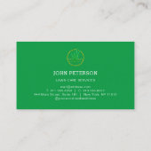 Gras voor verzorging grassen: groene services visitekaartje (Achterkant)