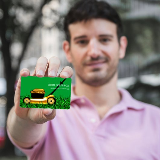 Gras voor verzorging grassen: groene services visitekaartje