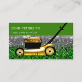 Gras voor verzorging grassen: groene services visitekaartje (Voorkant)