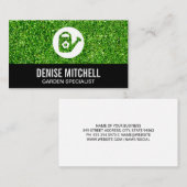 Grasachtergrond Tuinieren Visitekaartje (Voorkant / Achterkant)
