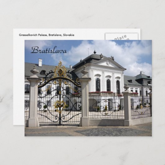 grasalkovich bratislava gates briefkaart (Voorkant / Achterkant)